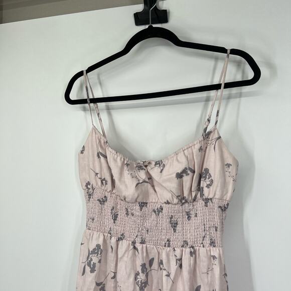 Wilfred Aritzia Genoa Linen Midi Dress in Vin Gris/Ardoise - Picture 2 of 9